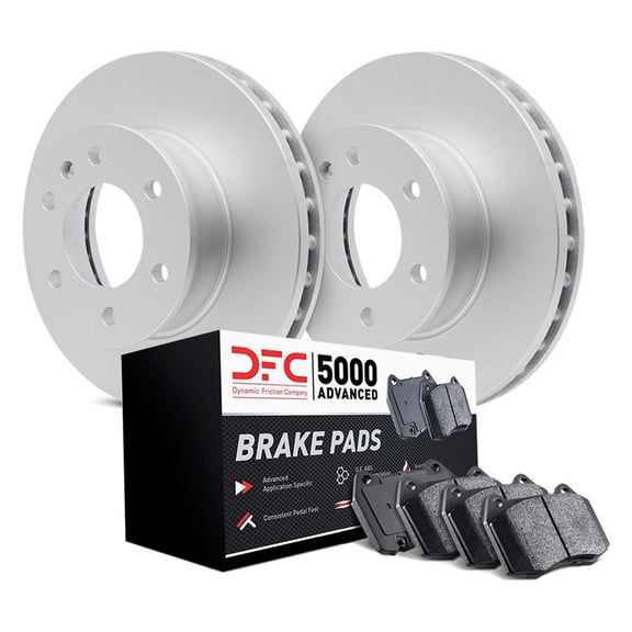 Part Synergy Replacement for Volkswagen Golf 2008 more GEO-KIT 5000 Plain Rear Brake Kit Cast Iron Silver