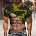 thumbnail image 1 of Styesk T-Shirts pour Homme Mode pour Hommes Impression Florale Mode Entraînement Physique Col Rond Manches Courtes T-Shirt, 1 of 5