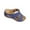 Dark Blue, variant on Women Retro Flower Cutout Sandals 2 Straps Beach Slippers Summer Open Toe Going Out Comfort Slip On Walking Slides