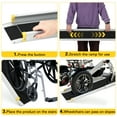 thumbnail image 6 of Telescoping Wheelchair Ramp for Home Steps, Aluminum Portable Wheelchair Ramps with Carrying Bag, Weight Capacity 600 LBS,1 Pair, 6 of 7