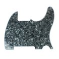 thumbnail image 1 of Custom Guitar Pickguard Fits Tele Esquire No-Neck-PU,4Ply Black Pearl Celluloid, 1 of 4