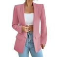 thumbnail image 4 of Baberdicy Blazer Jackets for Women, Women's Casual Suit Jackets Suit Long Sleeve Lapel Open Front Business Office Jackets Womens Blazer Pink, 4 of 9
