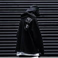 thumbnail image 6 of Streetwear Techwear Japanese Kanji Harajuku Embroidery Urban Black Crewneck Sweatshirt (Scarf Included), 6 of 8