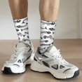 thumbnail image 6 of Bingfone Compression Socks for Women and Men Long Socks for Running Athletic Cycling Nurse- Fish Bones, 6 of 6