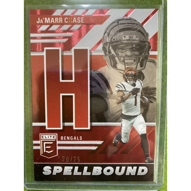 Ja'Marr Chase SPELLBOUND H RED CARD #/75 SSP BENGALS SP 2023