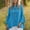 Sky Blue, variant on Daiosportswear Womens Dressy Lapel Collarlinen Shirts Button Down High Low Blouses Solid Bell Sleeve Tops,3/4 Length Sleeve Womens Tops Sky Blue S(S)