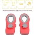 thumbnail image 4 of 2pcs Chip Clips, Mini Portable Bag Clips Food Sealing Magnetic Clips Bag Clips for Food Antiskid Wave Shaped Climping Mouth High Elastic Carbon Steel(red), 4 of 5