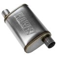 thumbnail image 2 of Flowmaster Exhaust Muffler 71236 FlowFX; 10 Inches Wide; Single Offset 2-1/2 Inch Inlet; Single Offset 2-1/2 Inch Outlet; 21 Inch Length, 2 of 4