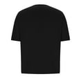 thumbnail image 5 of ClodeEU Women's Short Sleeve Round Neck T-Shirt,Trendy Casual Dressy Tee Summer Spring Tops Black,Womens Plus XL, 5 of 7