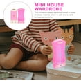 thumbnail image 3 of Miniature Furniture Doll Wardrobe Closet for 18 Inch Dolls Clothes Home Accessories Pretend Play Bedroom Baby Child 2 Pcs, 3 of 6