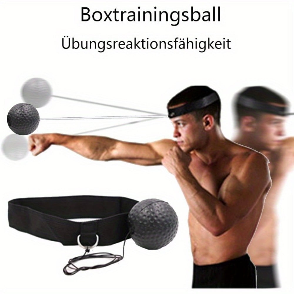 Boxing Reflex Ball with Protective Gloves, Head-Mounted Speed Ball Home Boxing Training Ball for Hand-Eye Coordination Training, for Children and Adults