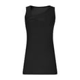 thumbnail image 4 of GERsome Women's Scoop Neck Tank Tops Solid Color Slim-Fit Basic Layer Cami Tank Summer Sleeveless Fitness Workout Tops S-2XL, 4 of 6