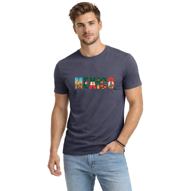 VOLTAICA VD0153 PLAYERA GRIS MUNDIAL MÉXICO HOMBRE