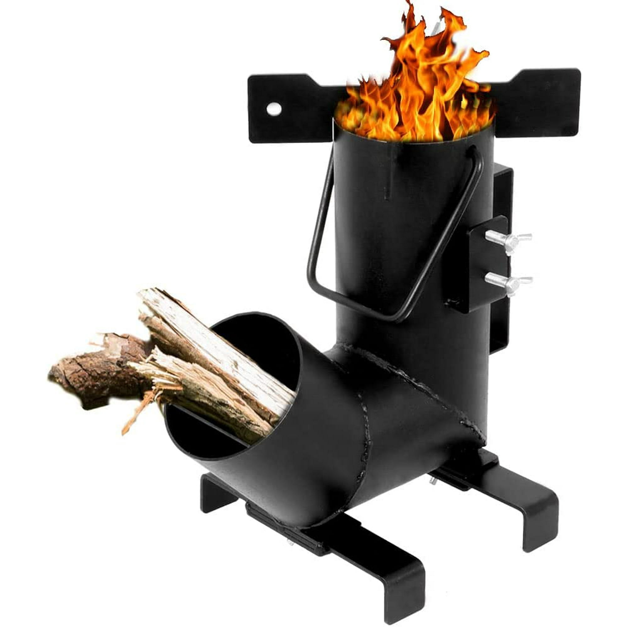 Minneer Portable Rocket Stove Heavy-Duty Wood Burning Stov For Camping  Grill, Outdoor Events Rocket Stove (Round) - Walmart.com