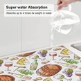 thumbnail image 3 of Dish Drying Mat, Red Wine Cheese Grapes Highly Absorbent Drying Matt Kitchen Counter, Dish Mat Drying Pad Dishes Drainer Mats for Kitchen Counter or Sink, 16 x 18 inch, 3 of 6