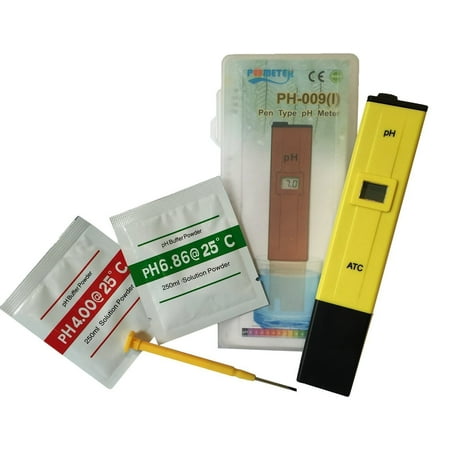 Pocket pH Tester & Meter Kit With High Accuracy Digital Readout Kit Includes Everything You