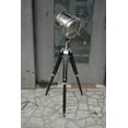 thumbnail image 2 of Hollywood Nautical Vintage Searchlight Steel Floor Lamp Spotlight Floor Tripod Stand, 2 of 6