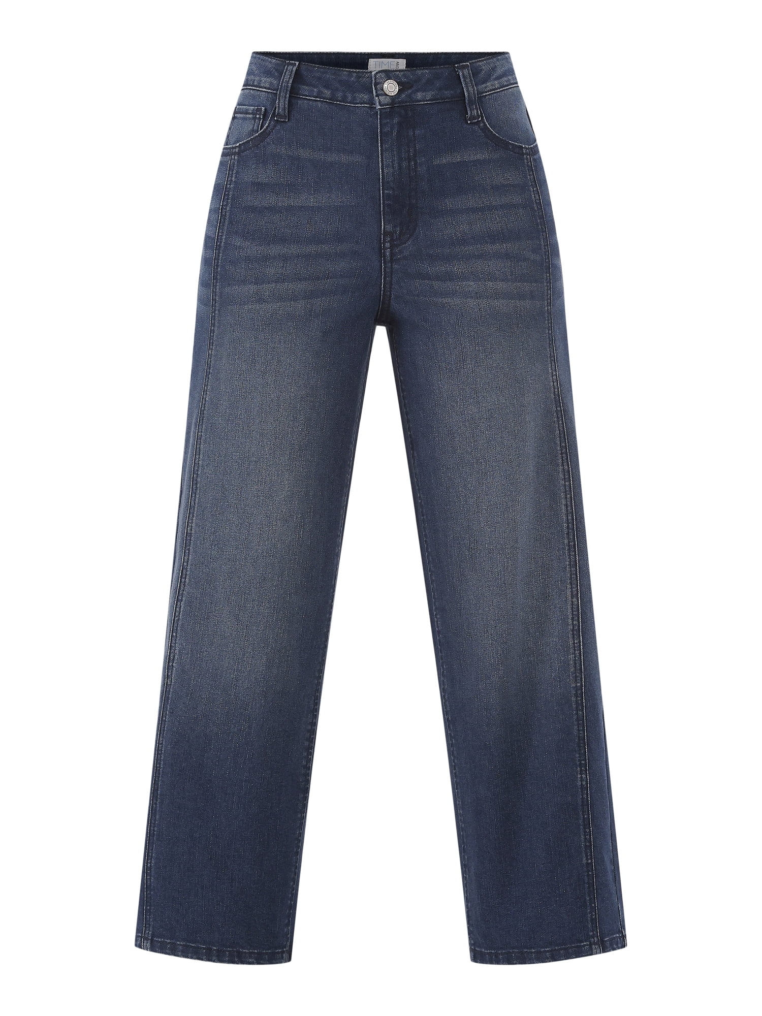 Time and Tru Women's Cropped Wide Leg Jeans, 26