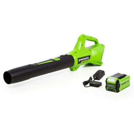 Greenworks 40V Axial Blower 2.0Ah Battery and Charger Included (Best Battery Powered Blower 2019)