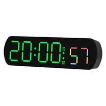 KALLORY 1Pack Rechargeable Digital Clock With Led Display And Temperature Feature For Home Users In Bedroom
