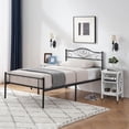 thumbnail image 2 of VECELO 3-Piece Bedroom Sets Metal Bed Frame and 2 Nightstand, 2 of 8