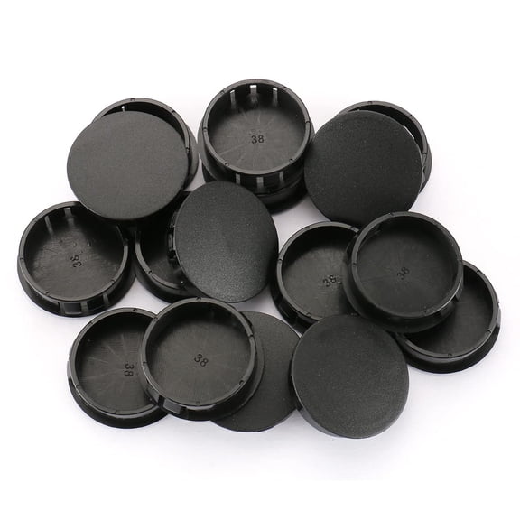 Baomain Plastic Black Locking Hole Plugs Panel Fastener Cover (25PCS)