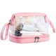 thumbnail image 1 of Neceser de PVC para cosméticos neceser de doble capa resistente al agua organizador de maquillaje regalo (rosa) Likrtyny Cuidado Belleza, 1 of 5