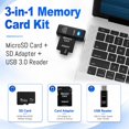 thumbnail image 2 of Kit Micro SD TIDEFORCIX de 64 GB U3 V30 con USB 3.0, 2 of 7