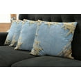 thumbnail image 2 of Ambesonne Vintage Throw Pillow Cover 4 Pack, Maritime Beach Shell, 18", Pale Blue Ivory, 2 of 6