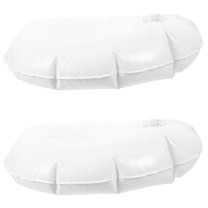 FESTFENDS Beach Umbrella Weight Bag Beach Umbrella Flag Base Weight Bag White Plastic 2Pcs