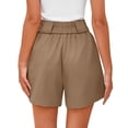 thumbnail image 2 of Pantalones cortos KIRUNDO elegantes casuales de verano elásticos de cintura alta para mujer, 2 of 9