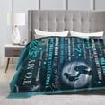 thumbnail image 2 of Son Gifts, Gifts for Son from Mom, Son Blanket 60"X50", Son Birthday Christmas Idea Gifts, to My Son Blanket, Gifts for Grown Son, Son from Mom, Soft Flannel Throw Blanket for Son, 2 of 6