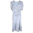 thumbnail image 1 of Alexander Mcqueen Robe Midi Danseuse Pervenche pour Femmes - 8, 1 of 2