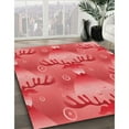 thumbnail image 3 of Ahgly Company Machine Washable Indoor Rectangle Transitional Red Area Rugs, 2' x 4', 3 of 7