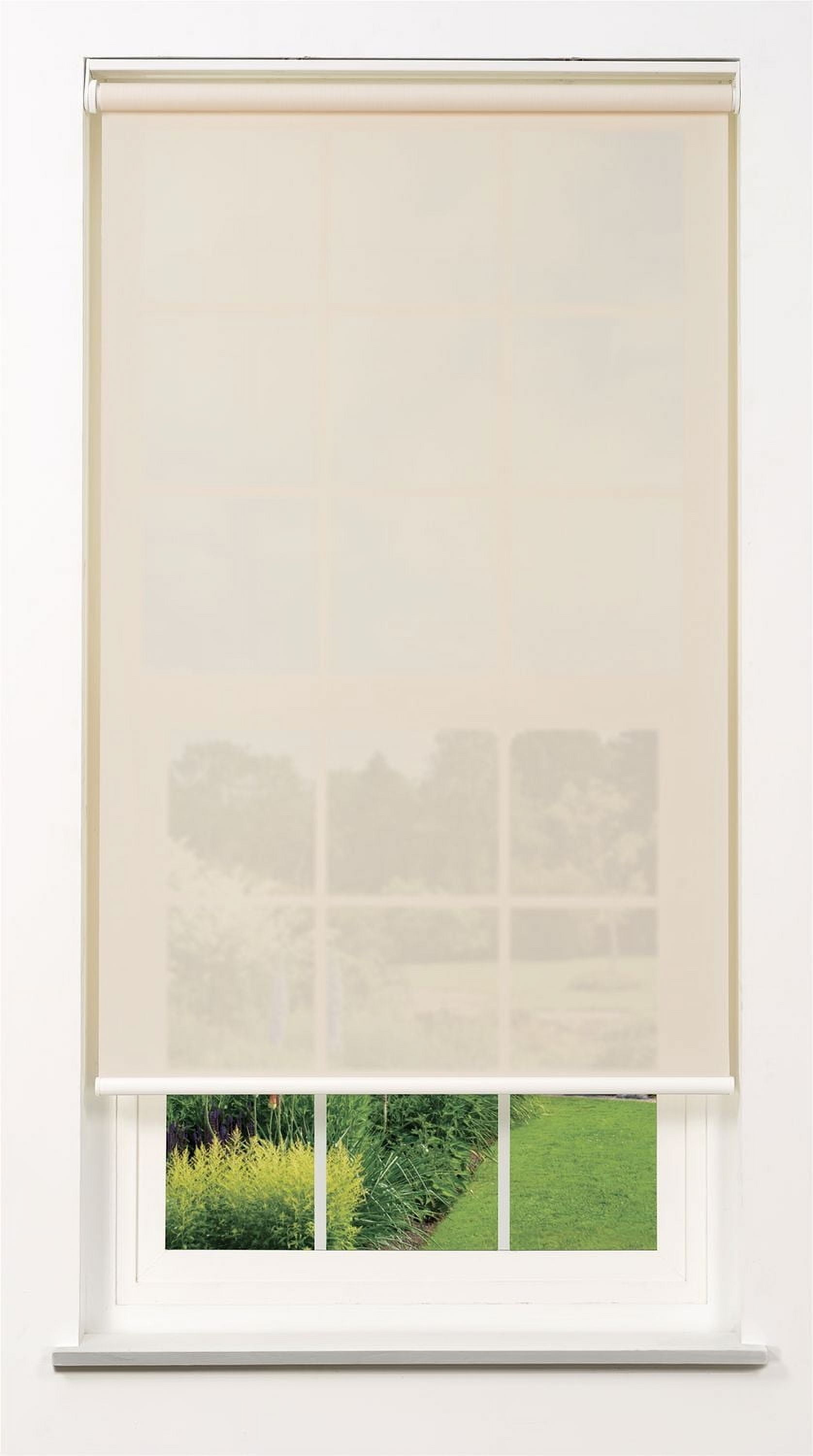 Linen Avenue Cordless Solar Screen Roller Shade - 5% Fawn
