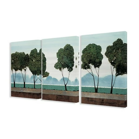 Stupell Industries Trees in a Field 3 Piece Painting Print Canvas Set