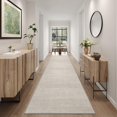 thumbnail image 1 of Alfombra Runner Art&Tuft 91 x 305 cm, antideslizante y lavable, color beige, 1 of 9