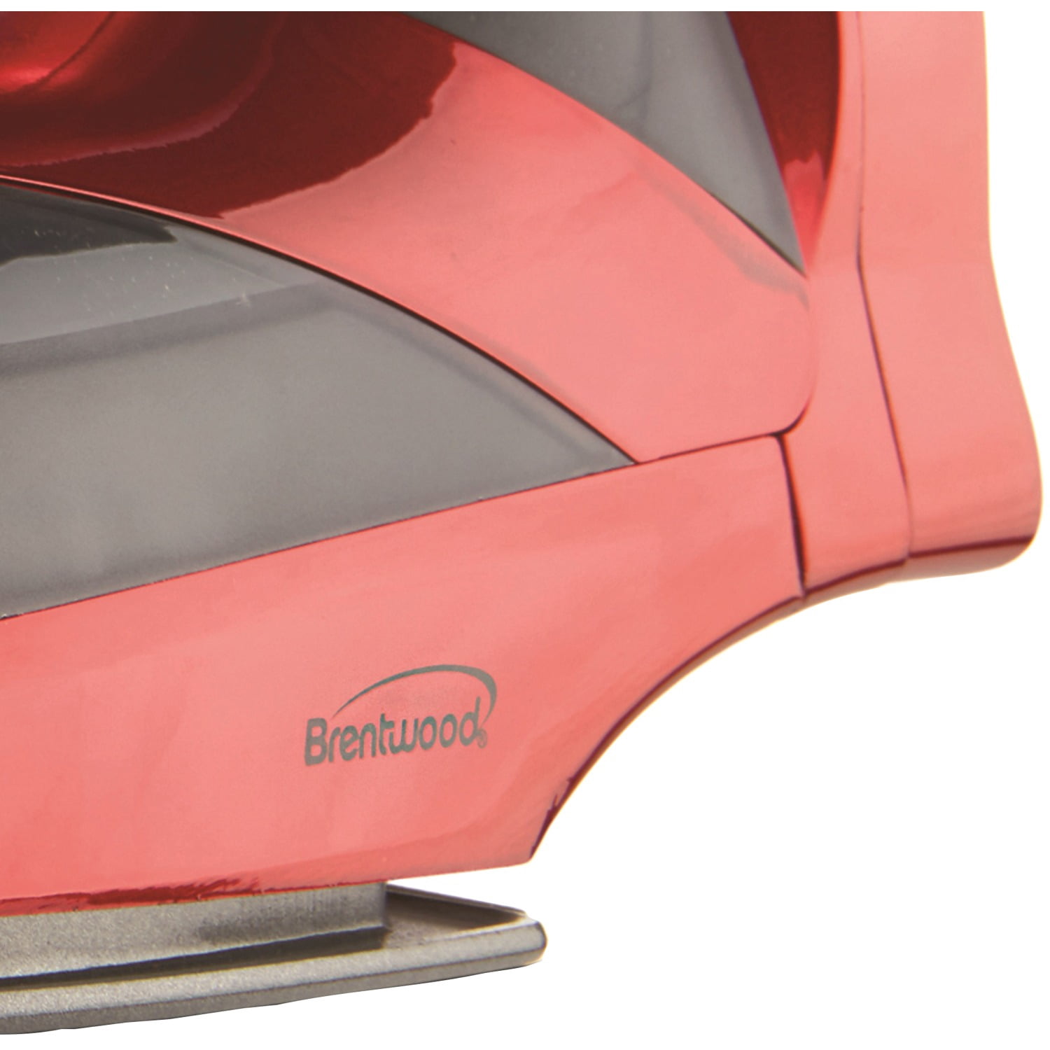 Brentwood 1,200-Watt Nonstick Steam Iron with Retractable Cord (Red), MPI-59RPT