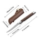 thumbnail image 3 of Navaja de Bolsillo de Damasco, Cuchillo de Supervivencia, Cuchillo Plegable con Mango de Sándalo, Cuchillo Plegable para Exteriores., 3 of 6