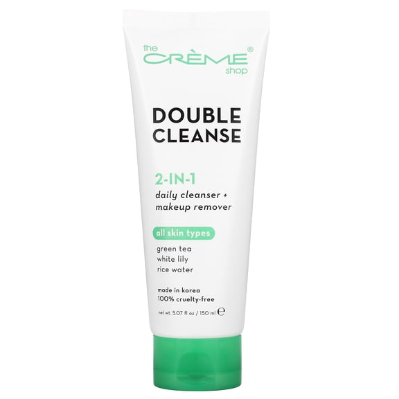 Double Cleanse, 2-in-1 Daily Cleanser   Makeup Remover, 5.07 fl oz (150 ml), The Creme Shop