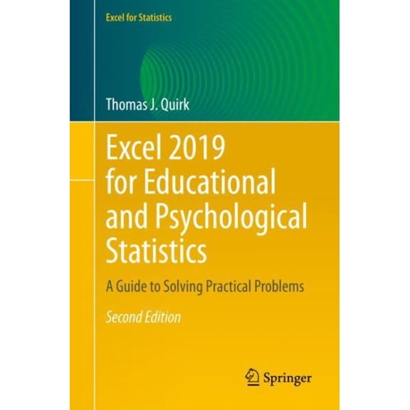 Pre-Owned Excel 2019 for Educational and Psychological Statistics