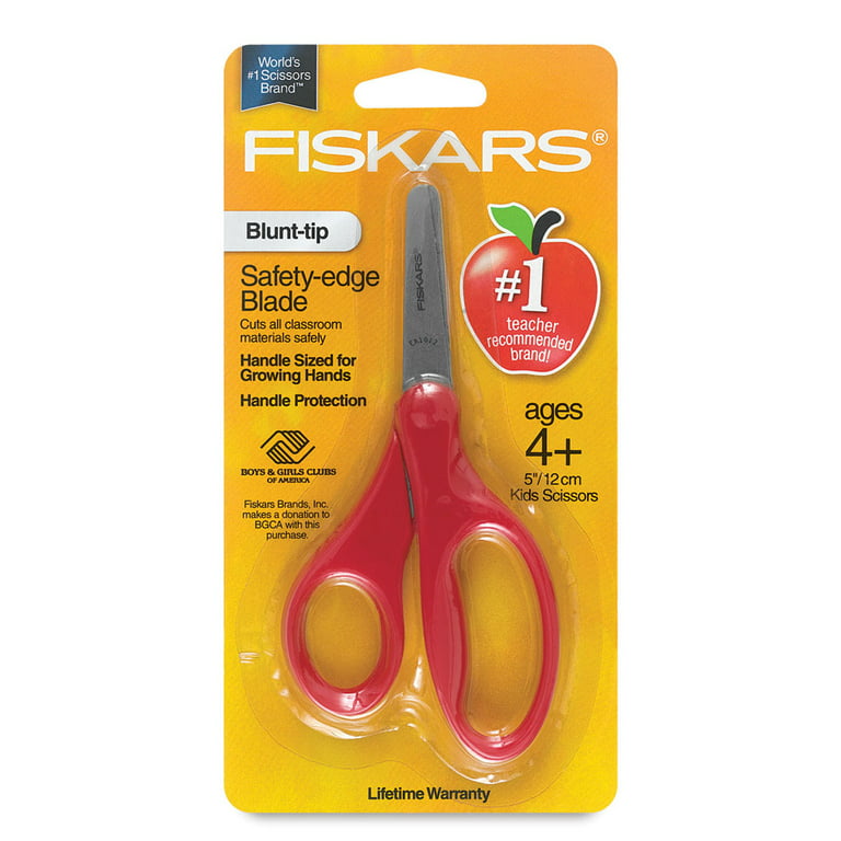 Fiskars 5 Kid's Scissors, Blunt Tip, Assorted Colors (94167797)