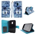 thumbnail image 1 of Snow Wolf Wallet Folio Case for Motorola Moto G4 Play Fashion Flip PU Leather Cover Card Cash Slots & Stand, 1 of 2
