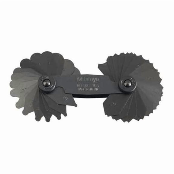 Mitutoyo Radius Gage Set,34 Pairs,1-7mm 186-105