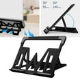 thumbnail image 4 of Soporte portátil Macarena para computadora portátil de aluminio Plegable Negro, 4 of 8