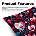 thumbnail image 2 of LOVE Throw Pillow Covers Covers Set of 2, Velvet Cushion Case with Unique Patterns for Bed Pillows, 16x16 18x18 20x20 Inches,for Various Occasions, 2 of 6