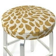 thumbnail image 3 of Rateoe Gold Drops Pattern Round Bar Stool Seat Covers,Washable Stool Cushion Slipcover Elastic Bar Chair Covers for 12-14 Inch Chair -14 inch, 3 of 7