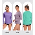 thumbnail image 3 of Rash Guard Kinglaman para mujer, de secado rápido, UPF 50+, paquete de 6, 3 of 6