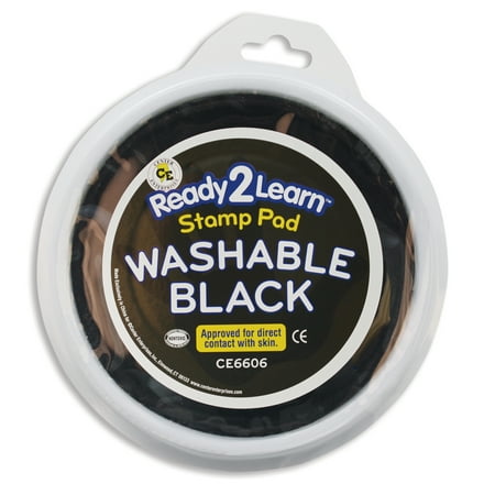 UPC: 6788822985968 | Jumbo Circular Washable Paint/Ink Pad Black Set of 6