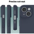 thumbnail image 2 of for iPhone 14 Phone case, Advanced Silicone Phone case, Full Body Anti-Shock Protection, wear-Resistant and Anti-Scratch, a Variety of Fashionable Colors - Midnight Blue, 2 of 9